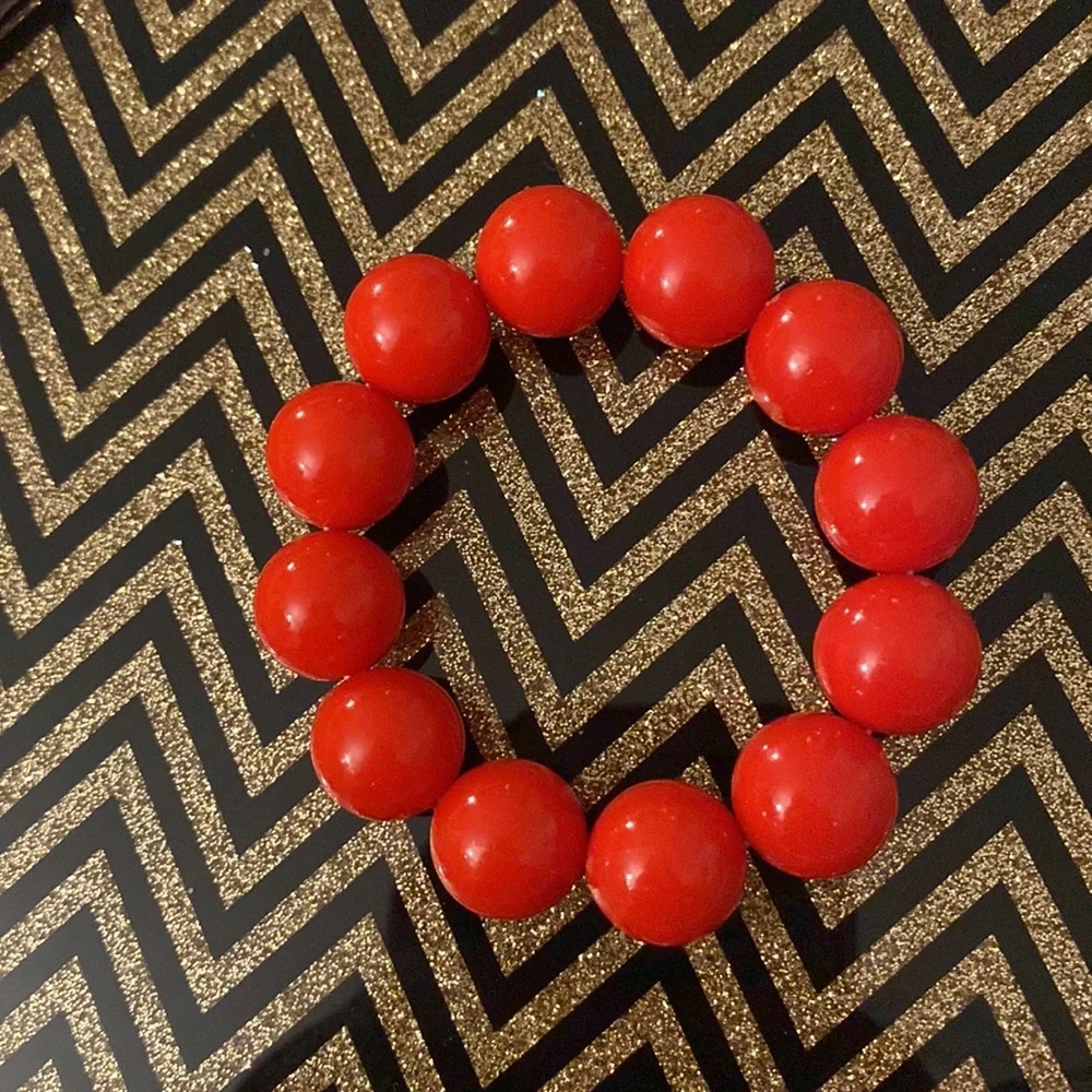 Traded *  🥳HP🥳 Red Earrings, Necklace and Bracelet Set - Picture 3 of 4